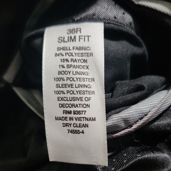 Black Tuxedo suit Jacket With Silver Shiny sparkle shimmer - Picture 6 of 7